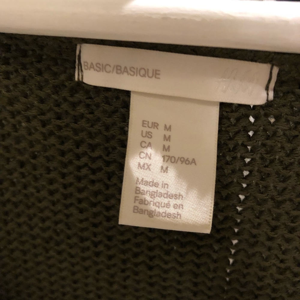 H&M Basic Olive Knit Jumper